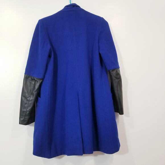 Mason Virgin Wool Blend Lambskin Open Cardigan Blazer - Picture 3 of 14